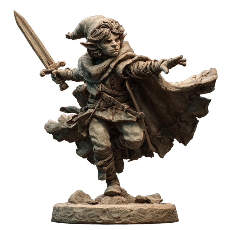 Epic Elf Warrior V2 Vinyl Car Decal Sticker – Waterproof & UV-Resistant 3.4133333333333336"