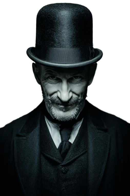 Evil Gentleman Vinyl Car Decal Sticker – Waterproof & UV-Resistant 4.4