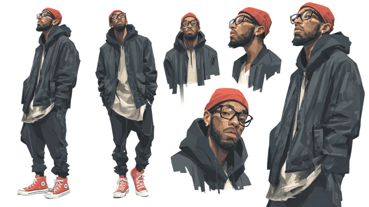 Cartoon Character Sheet V7 Vinyl Car Decal Sticker – Waterproof & UV-Resistant 5.4