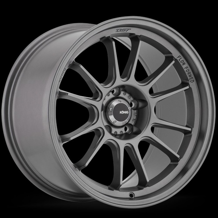 Enhance Your Ride with Konig Hypergram Wheel | 17x8 Gray Aluminum, TPMS Compatible
