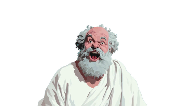 Evil Philosopher Vinyl Car Decal Sticker – Waterproof & UV-Resistant 2.72"