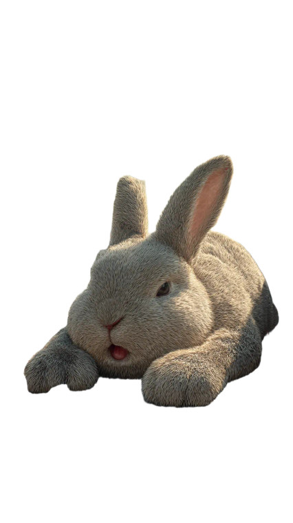 Giant Singing Bunny Vinyl Car Decal Sticker – Waterproof & UV-Resistant 9.706666666666667"