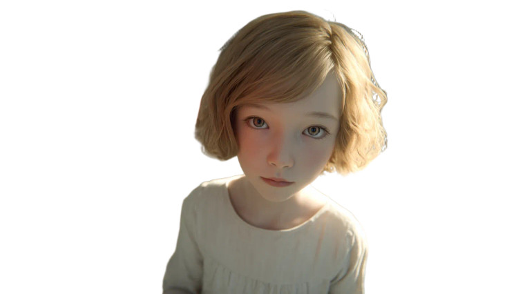 Golden Girl Portrait Vinyl Car Decal Sticker – Waterproof & UV-Resistant 5.4