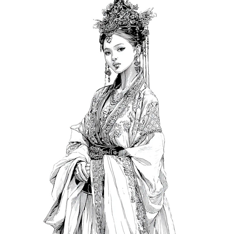 Chinese Princess Vinyl Car Decal Sticker – Waterproof & UV-Resistant 3.4133333333333336" Chinese Princess Vinyl Car Decal Sticker – Waterproof & UV-Resistant 3.4133333333333336"