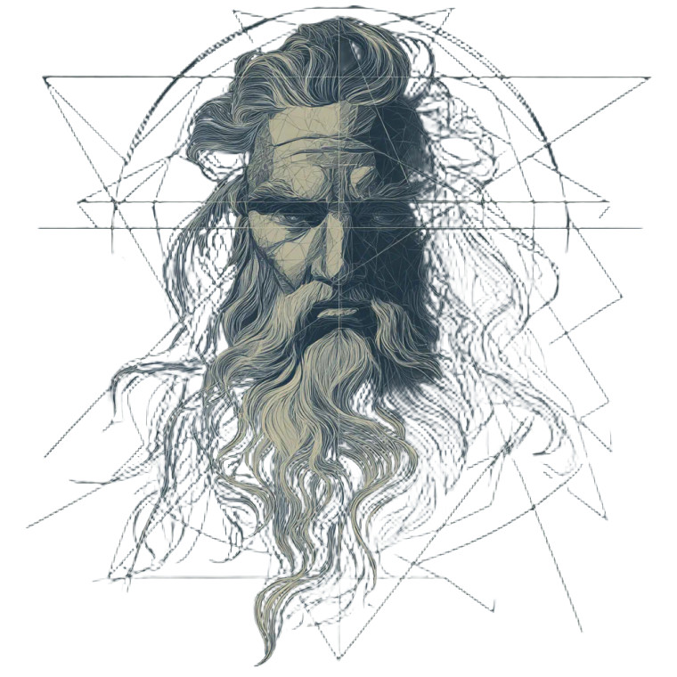 Hipster Zeus Vinyl Car Decal Sticker – Waterproof & UV-Resistant 6.826666666666667"
