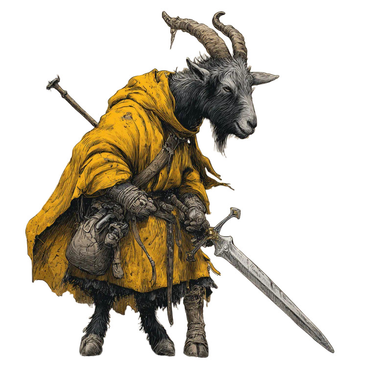Goat Warrior V4 Vinyl Car Decal Sticker – Waterproof & UV-Resistant 3.4133333333333336"