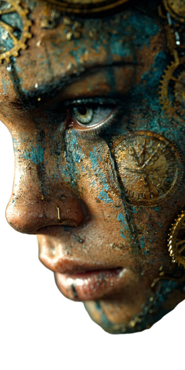 Steampunk Woman V11 Vinyl Car Decal Sticker – Waterproof & UV-Resistant 10.2