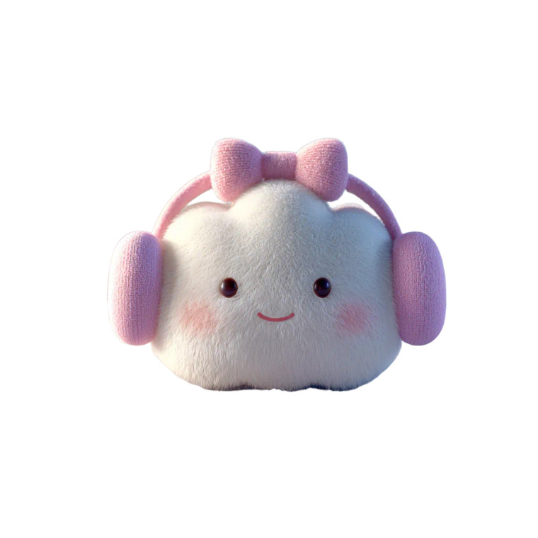 Cute Cloud Character Vinyl Car Decal Sticker – Waterproof & UV-Resistant 3.4133333333333336"