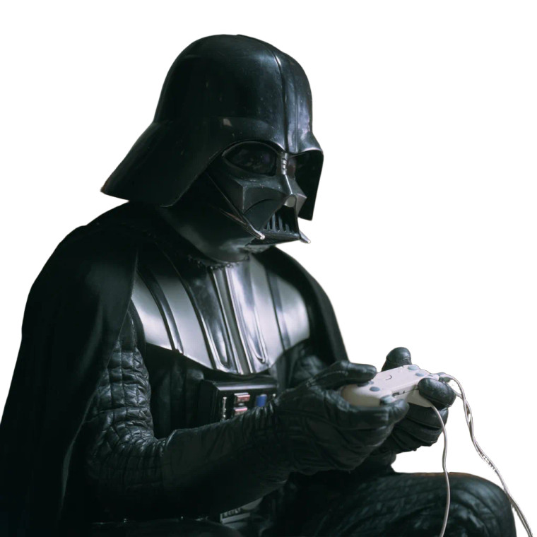 Darth Vader Wii Vinyl Car Decal Sticker – Waterproof & UV-Resistant 3.4133333333333336"