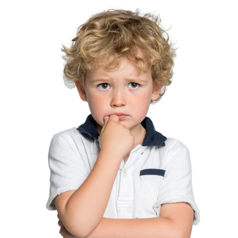 Worried Young Boy V2 Vinyl Car Decal Sticker – Waterproof & UV-Resistant 3.4133333333333336"