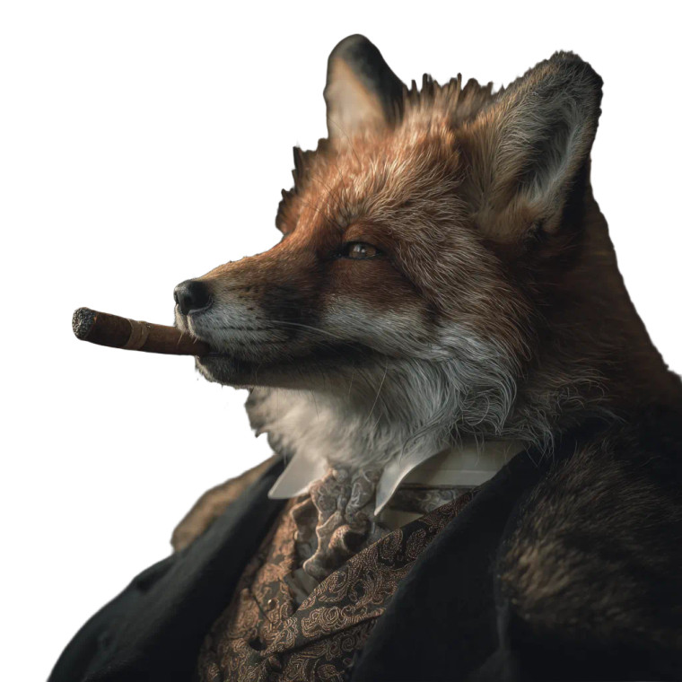 Elegant Fox Vinyl Car Decal Sticker – Waterproof & UV-Resistant 6.826666666666667"