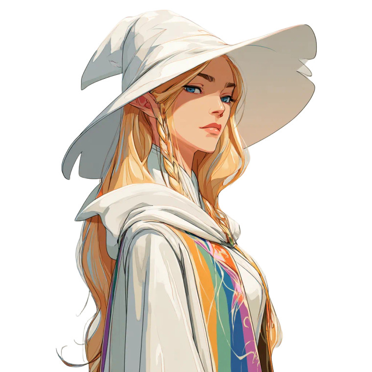 Eladrin Witch Vinyl Car Decal Sticker – Waterproof & UV-Resistant 3.4133333333333336"