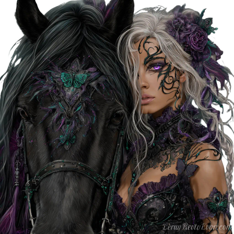 Fairy Queen Storm Vinyl Car Decal Sticker – Waterproof & UV-Resistant 3.4133333333333336"