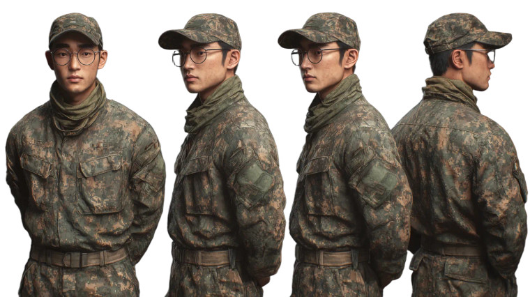 Korean Army Officer Vinyl Car Decal Sticker – Waterproof & UV-Resistant 5.4