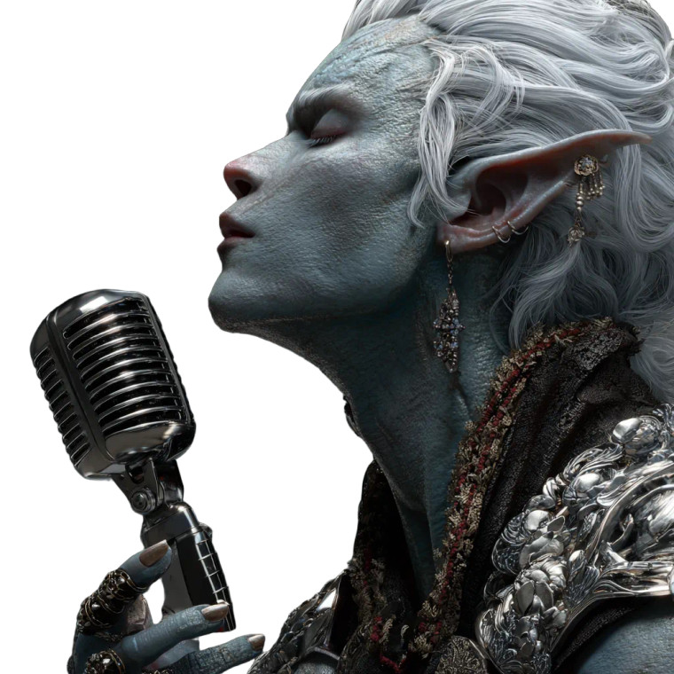 Feral Elf Rockstar Vinyl Car Decal Sticker – Waterproof & UV-Resistant 3.4133333333333336"