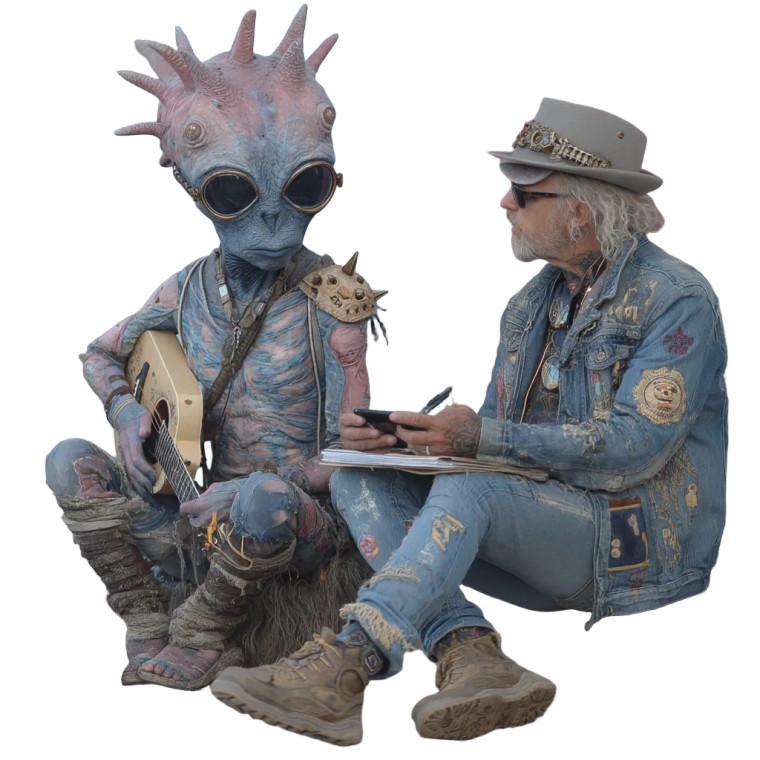 Interviewed Alien Vinyl Car Decal Sticker – Waterproof & UV-Resistant 3.4133333333333336"