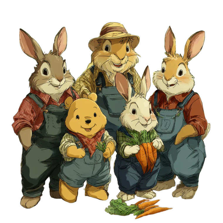 Farmyard Friends Garden Vinyl Car Decal Sticker – Waterproof & UV-Resistant 6.826666666666667"