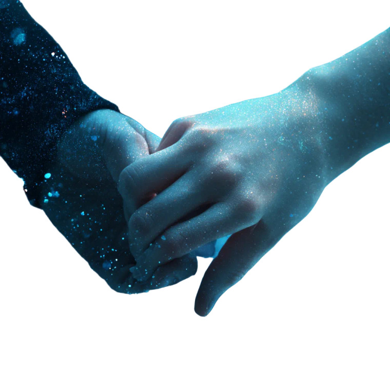 Holding Hands V4 Vinyl Car Decal Sticker – Waterproof & UV-Resistant 3.4133333333333336"