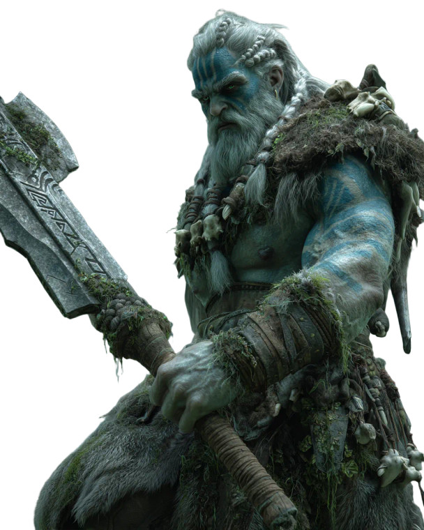 Firbolg Barbarian V2 Vinyl Car Decal Sticker – Waterproof & UV-Resistant 4.0"