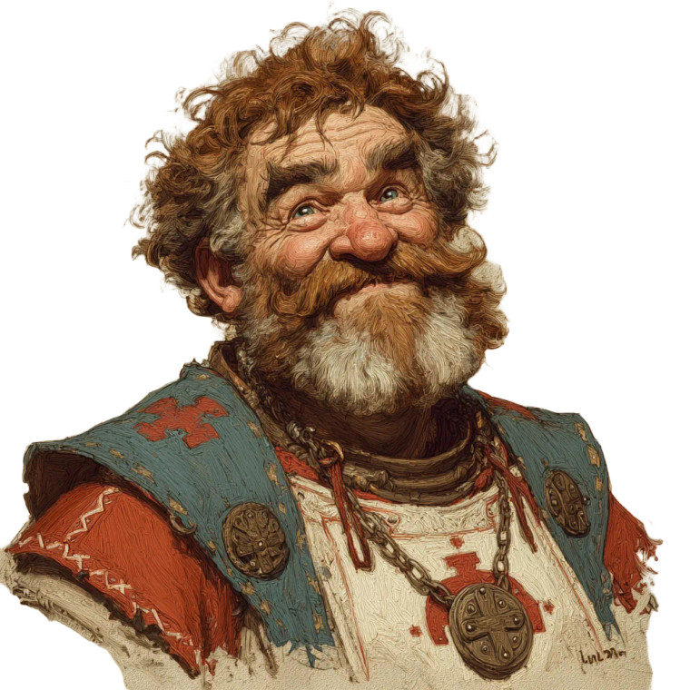 Dwarven Cleric Portrait V2 Vinyl Car Decal Sticker – Waterproof & UV-Resistant 3.4133333333333336"