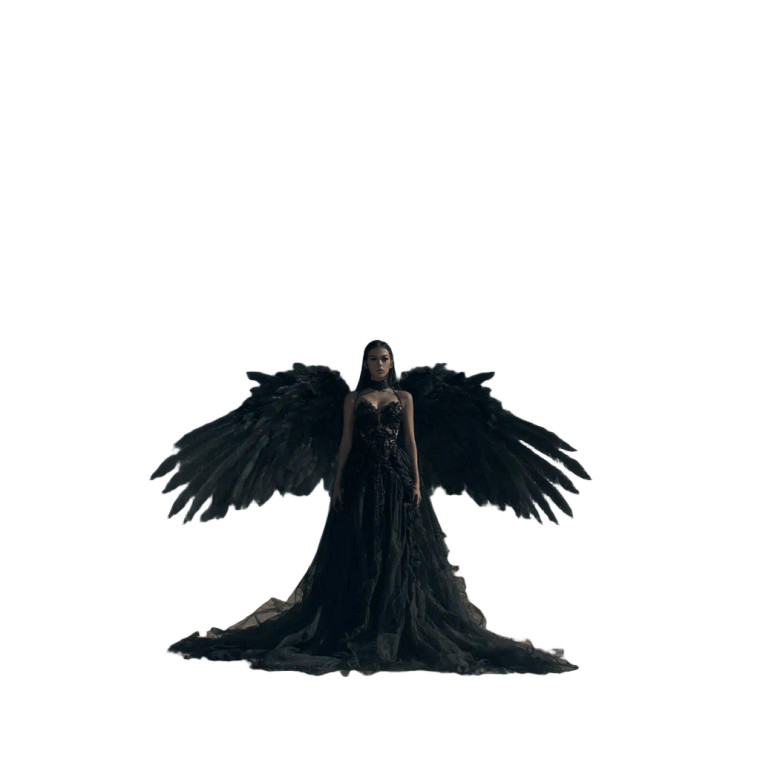Black Lilith Descending Vinyl Car Decal Sticker – Waterproof & UV-Resistant 3.4133333333333336"