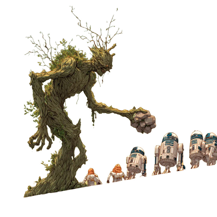 Tree-Man Monster Vinyl Car Decal Sticker – Waterproof & UV-Resistant 3.4133333333333336"