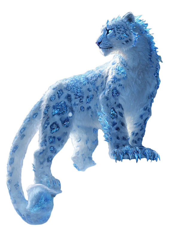 Frost Leopard Spirit Vinyl Car Decal Sticker – Waterproof & UV-Resistant 8.213333333333333"