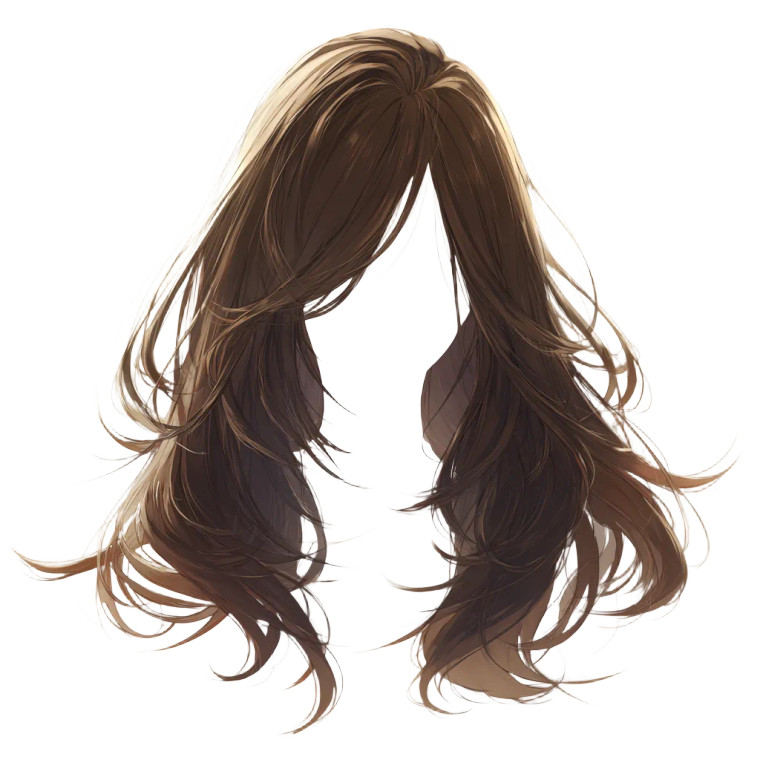 Flowing Anime Hairstyle Vinyl Car Decal Sticker – Waterproof & UV-Resistant 3.4133333333333336"