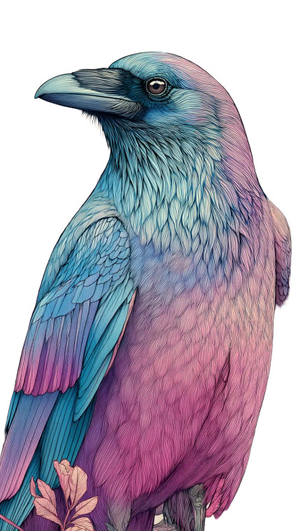 Enchanting Halloween Raven Vinyl Car Decal Sticker – Waterproof & UV-Resistant 4.8533333333333335"