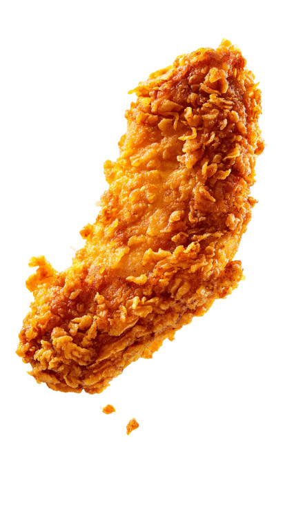 Floating Fried Chicken Vinyl Car Decal Sticker – Waterproof & UV-Resistant 9.706666666666667"