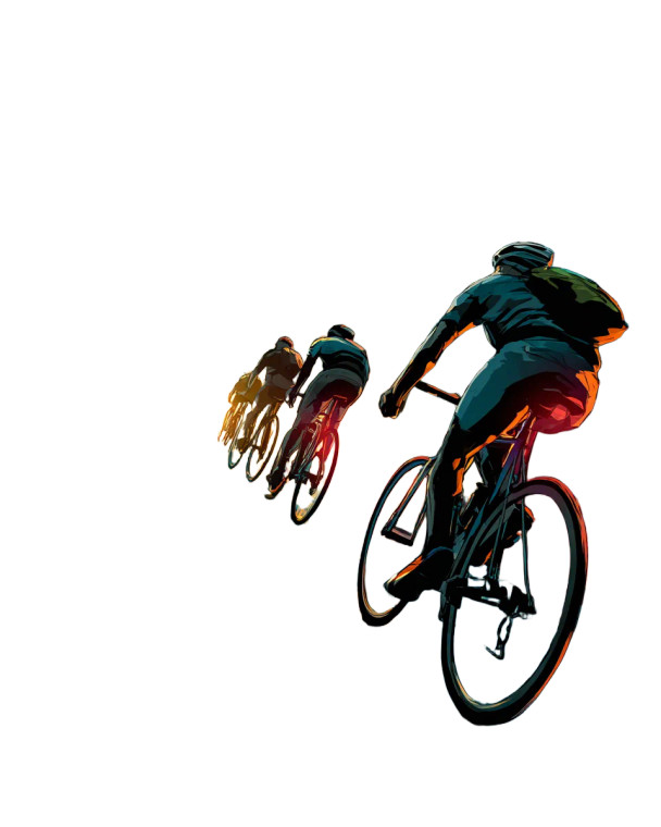 Urban Night Cyclists Vinyl Car Decal Sticker – Waterproof & UV-Resistant 8.0"
