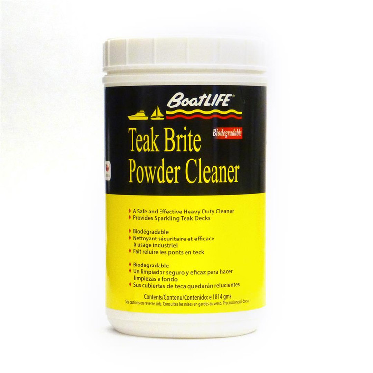 BoatLife Teak Brite  Deck Cleaner | Heavy Duty, Biodegradable Powder | 64 oz Can