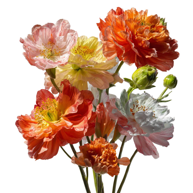White Backdrop Flowers Vinyl Car Decal Sticker – Waterproof & UV-Resistant 3.4133333333333336"