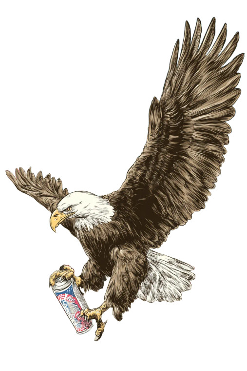 Bald Eagle Swoop Vinyl Car Decal Sticker – Waterproof & UV-Resistant 8.96"