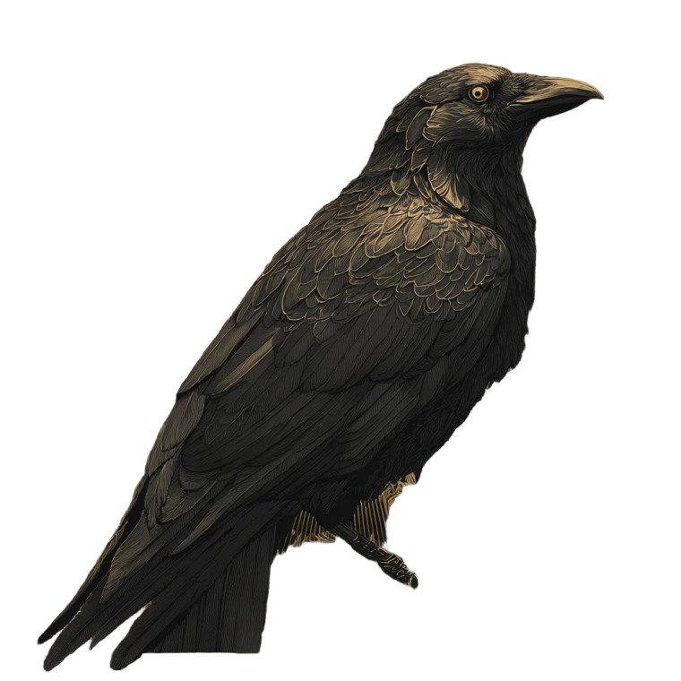 Flaming Raven Vinyl Car Decal Sticker – Waterproof & UV-Resistant 3.4133333333333336"