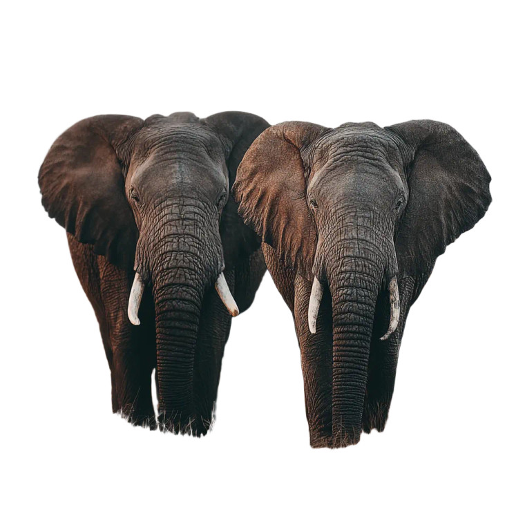 Majestic Elephants Protection Vinyl Car Decal Sticker – Waterproof & UV-Resistant 3.4133333333333336"