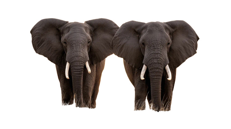 Elephants At Sunset Vinyl Car Decal Sticker – Waterproof & UV-Resistant 5.4