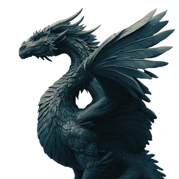 Four-Winged Dragon Vinyl Car Decal Sticker – Waterproof & UV-Resistant 3.4133333333333336"
