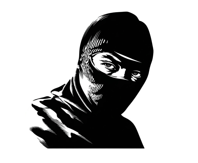 Balaclava Logo V2 Vinyl Car Decal Sticker – Waterproof & UV-Resistant 3.3066666666666666"