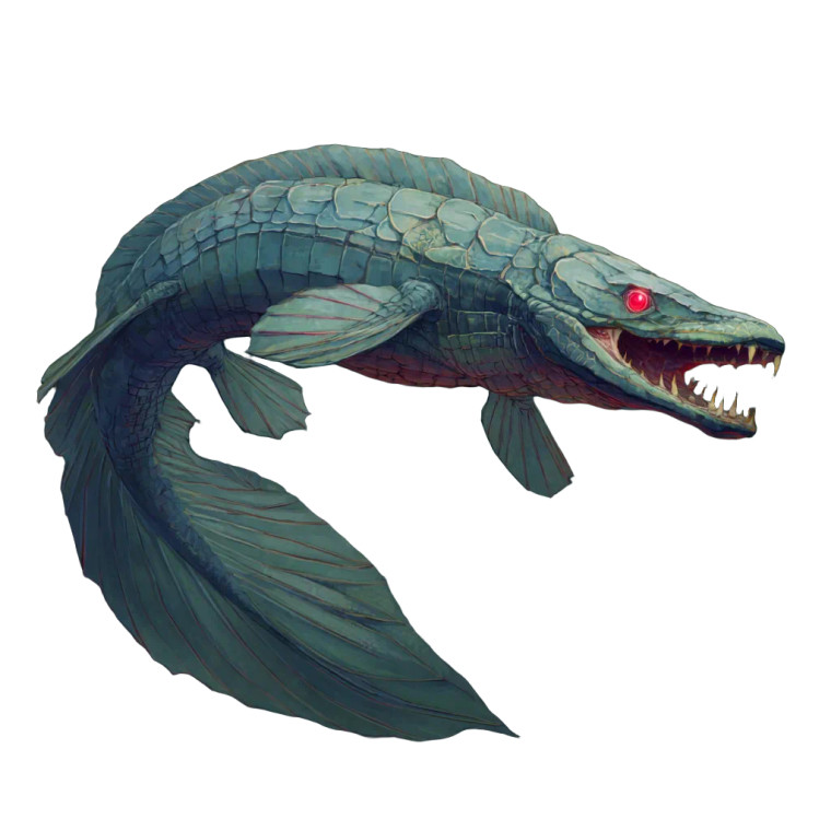 Eel Dragon Creature Vinyl Car Decal Sticker – Waterproof & UV-Resistant 6.826666666666667"