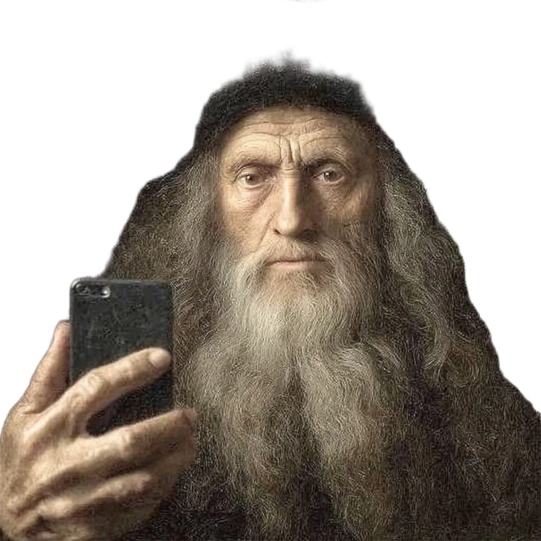 Leonardo'S Iphone Selfie Vinyl Car Decal Sticker – Waterproof & UV-Resistant 3.4133333333333336"