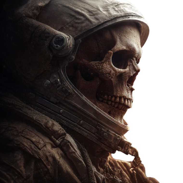 Skull Astronaut V2 Vinyl Car Decal Sticker – Waterproof & UV-Resistant 3.4133333333333336"