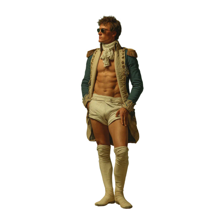 Napoleon At Beach Vinyl Car Decal Sticker – Waterproof & UV-Resistant 3.4133333333333336"