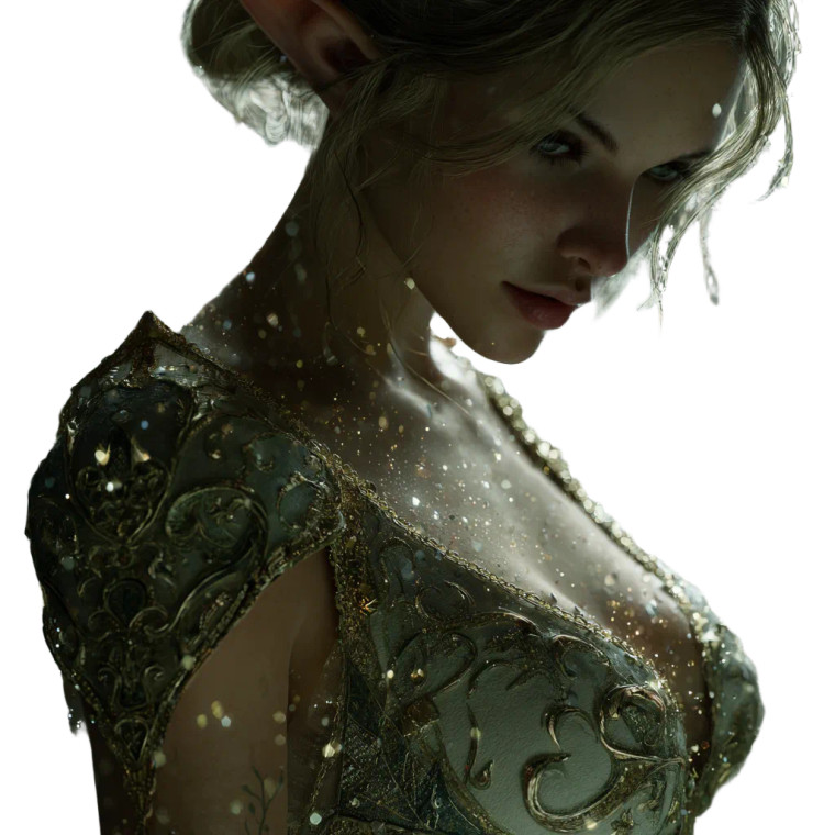 Ethereal Elf Portrait V5 Vinyl Car Decal Sticker – Waterproof & UV-Resistant 6.826666666666667"