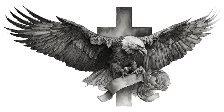 Fierce Eagle Tattoo V2 Vinyl Car Decal Sticker – Waterproof & UV-Resistant 5.12"