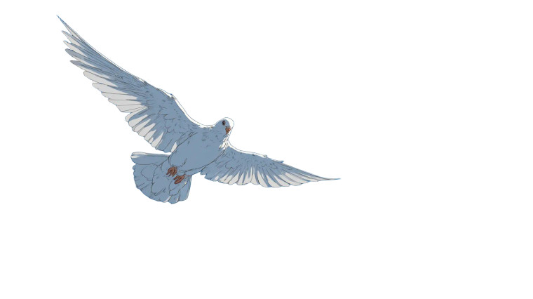 White Flying Dove Vinyl Car Decal Sticker – Waterproof & UV-Resistant 2.72"