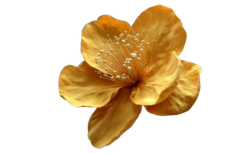 Golden Sakura Flower Vinyl Car Decal Sticker – Waterproof & UV-Resistant 2.986666666666667"