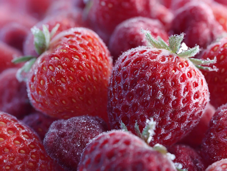 Flash Freezing Strawberries Vinyl Car Decal Sticker – Waterproof & UV-Resistant 6.1866666666666665"