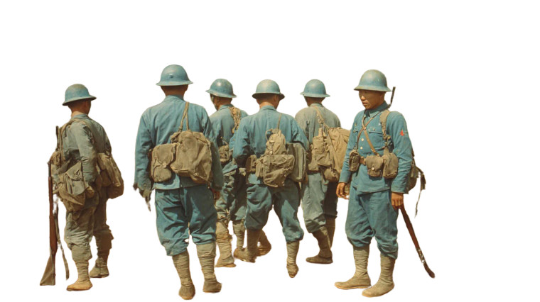 Kuomintang Soldiers Vinyl Car Decal Sticker – Waterproof & UV-Resistant 2.72"
