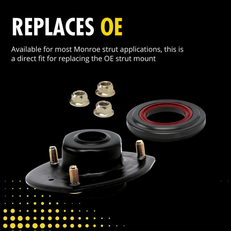 OE Style Monroe Strut Mount | 2008-2012 Ford Taurus X,Taurus,Flex | Clevite Engineered, Direct-Fit